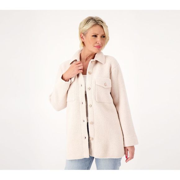 Barefoot Dreams Cozychic Double Knit Peacoat, Almond, Size Small main image 0